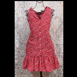 Super cute red sun dress